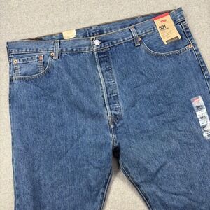 NEW Levis 501 Jeans Mens 42x32 Medium Wash Straight Leg Original Fit Denim